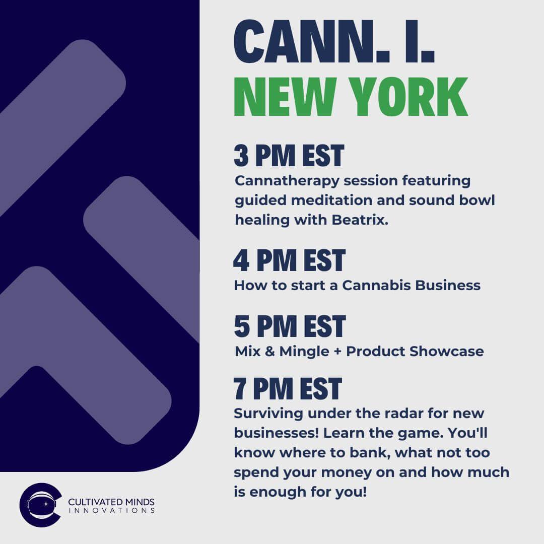 Cann. I New York Event Schedule