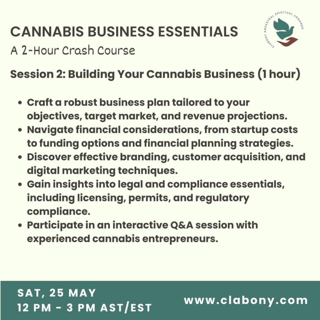 Cannabis Business Essentials - Session 2 Building Your Cannabis Business